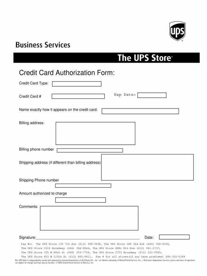 Ups Authorization Letter - Fill Online, Printable, Fillable, Blank