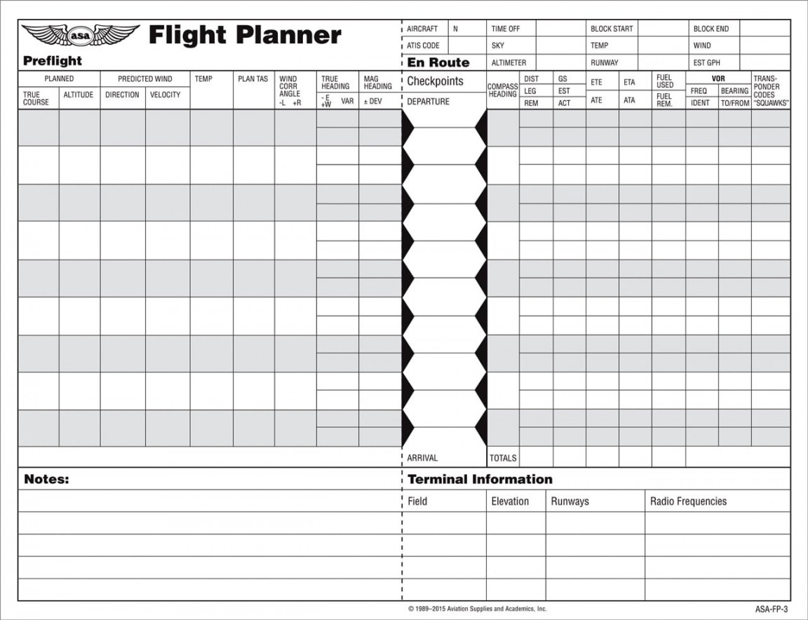 Flight Planner Pad