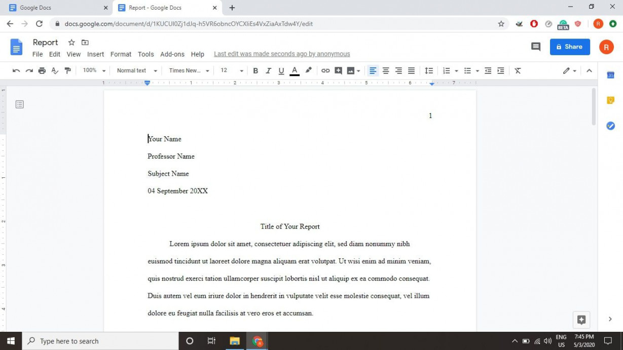 How to Do MLA Format on Google Docs