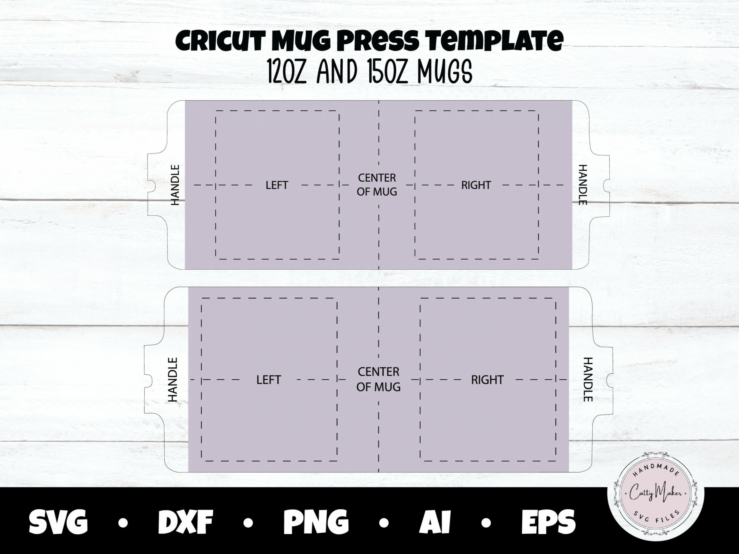 oz and oz Cricut Mug Press Templates, Full Wrap Mug Press