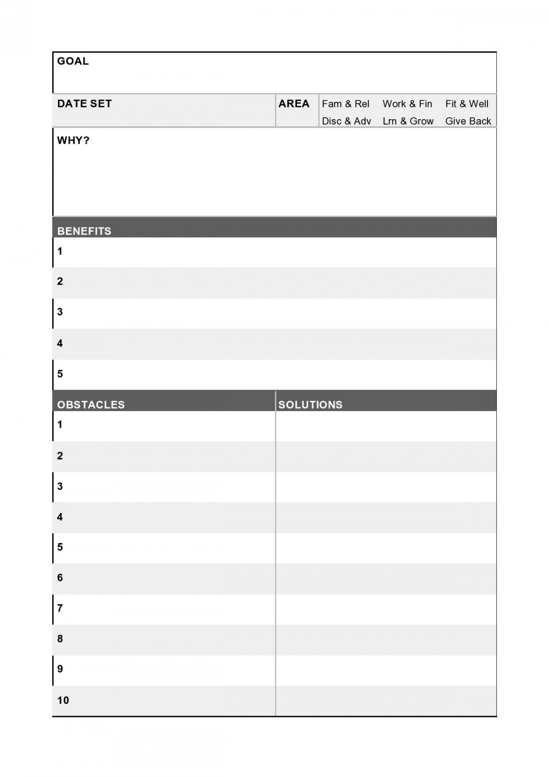 Useful  Year Plan Templates (Personal, Career, Business) ᐅ