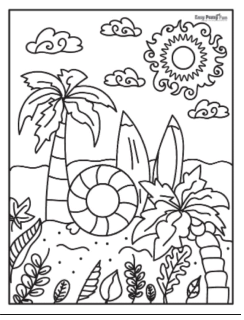 Best 45 Summer Time Coloring Pages For Adults Ideas 40