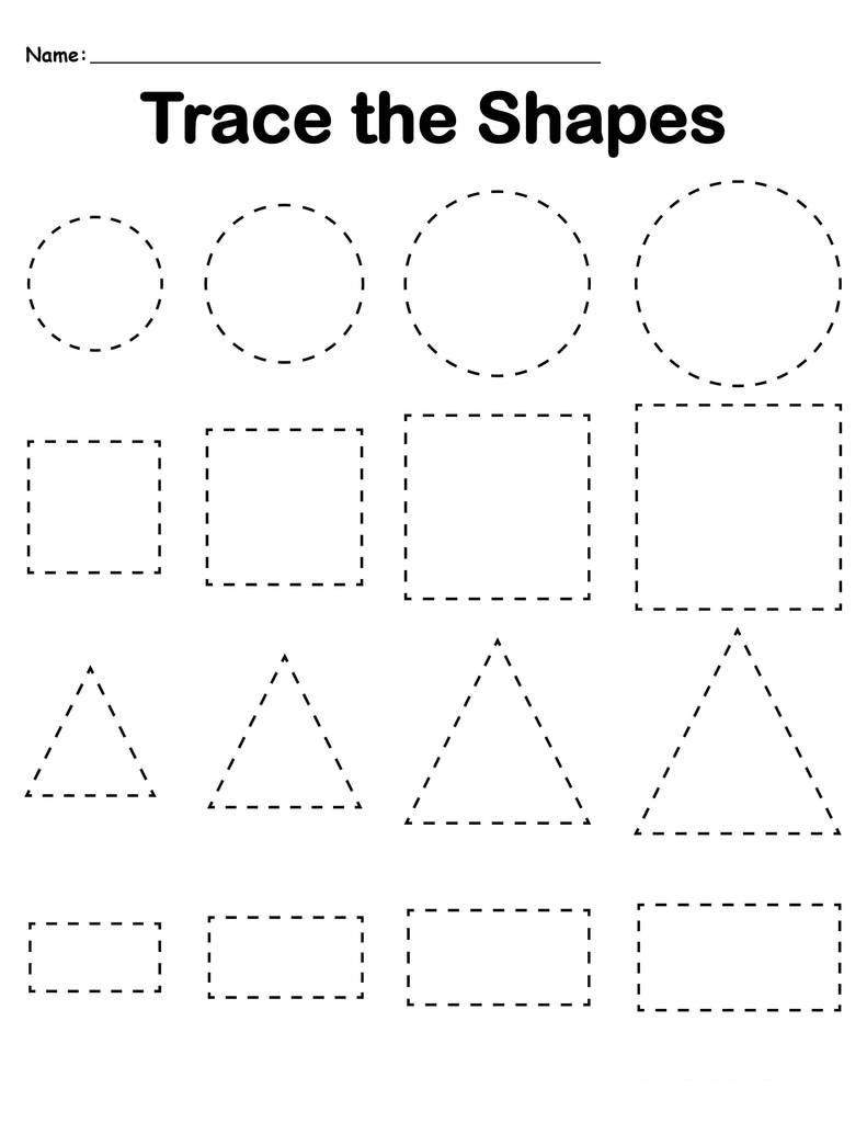 Best 45 Tracing Shapes Worksheets Ideas 44