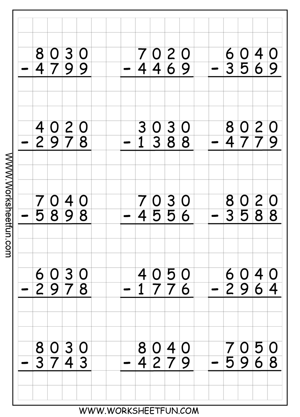 20 6 Digit Addition And Subtraction Worksheets