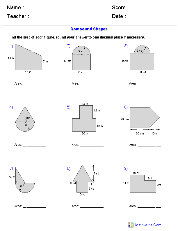 20 Area And Perimeter Worksheets Irregular Shapes