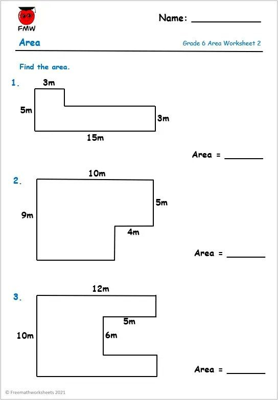 20 Area And Perimeter Worksheets Irregular Shapes