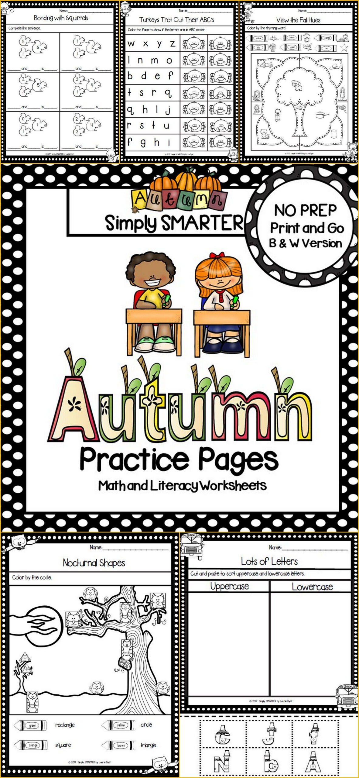 20 Autumn Math Worksheets For Kids