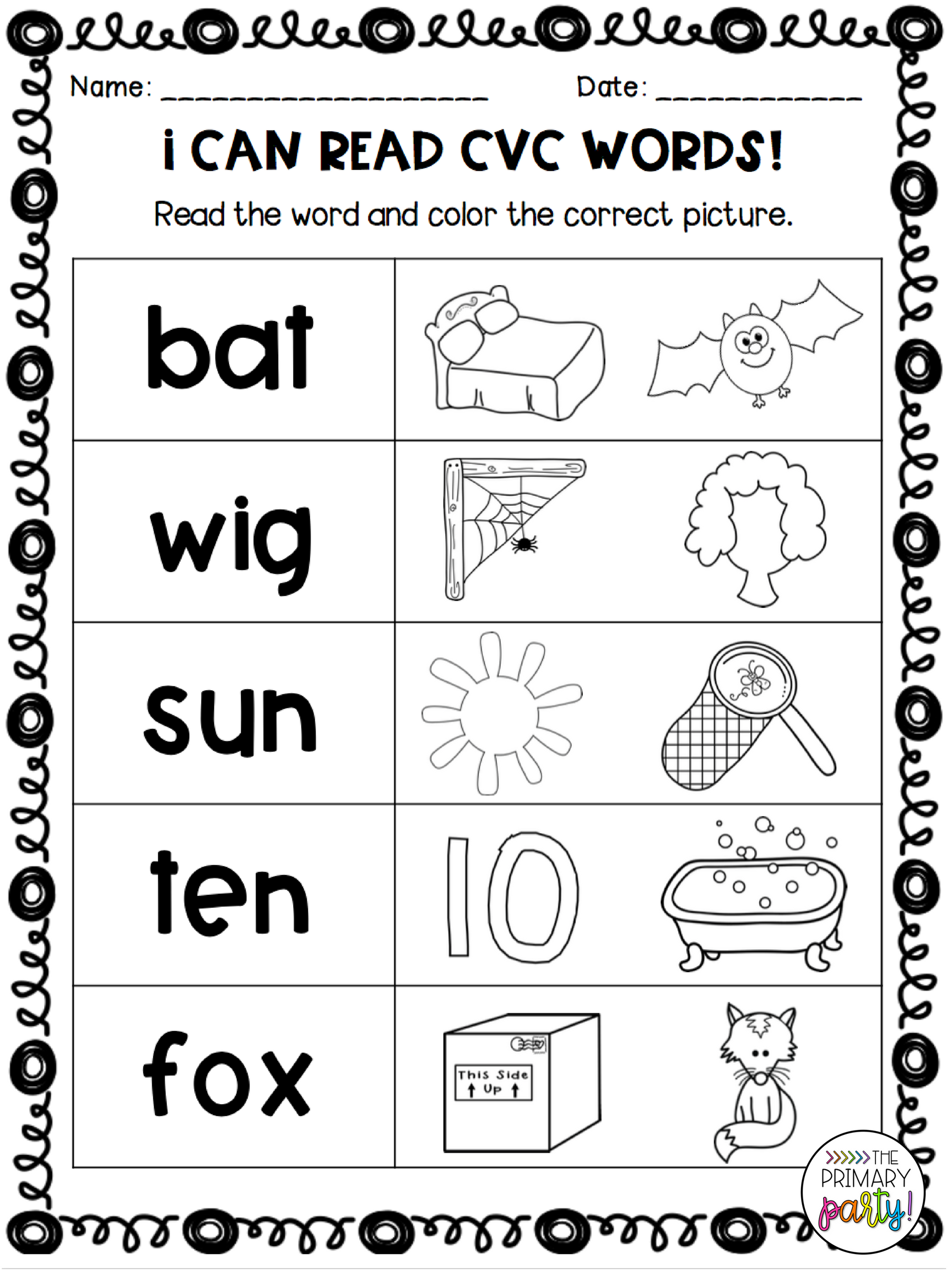 20 Cvc I Words Worksheets Kindergarten