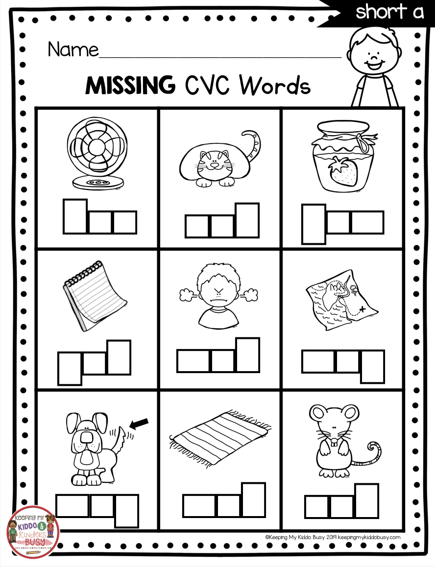 20 Cvc I Words Worksheets Kindergarten