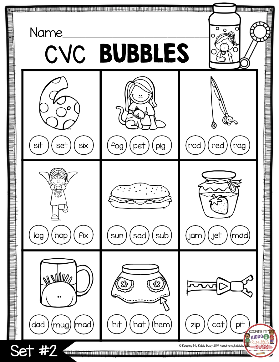 20 Cvc I Words Worksheets Kindergarten