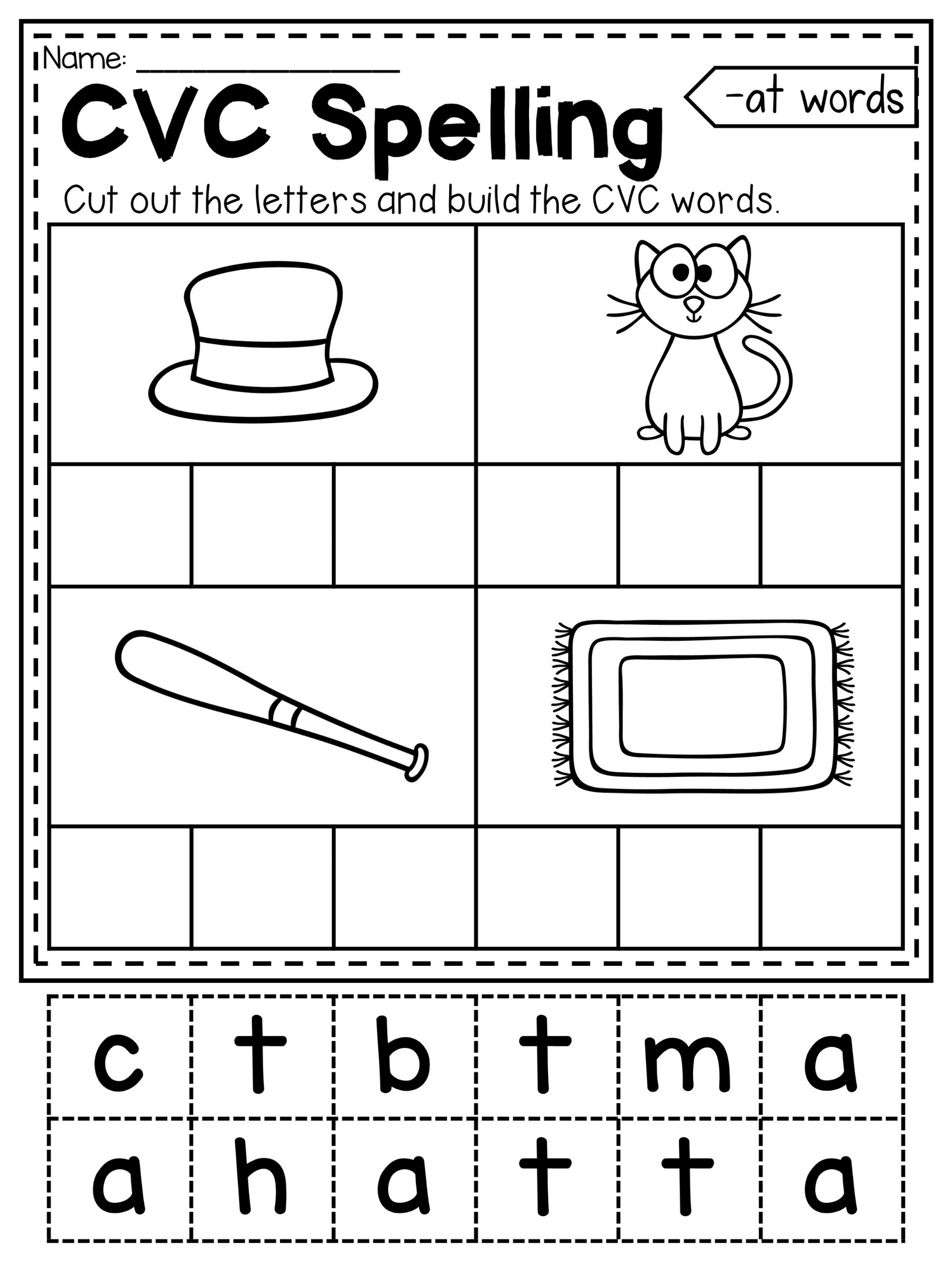 20 Cvc I Words Worksheets Kindergarten