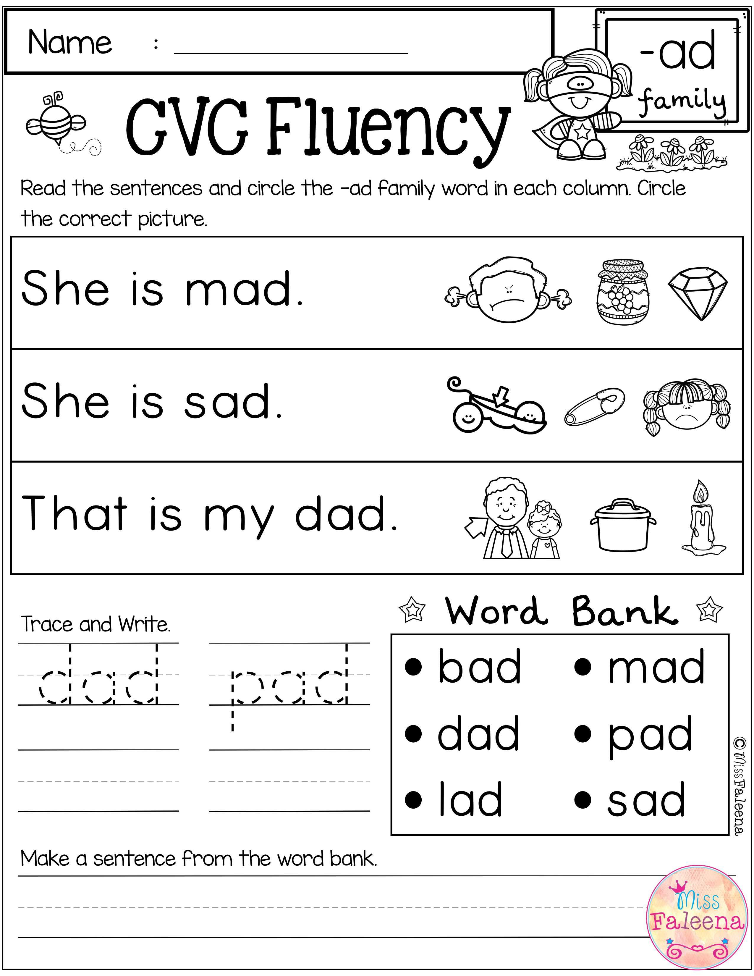 20 Cvc I Words Worksheets Kindergarten