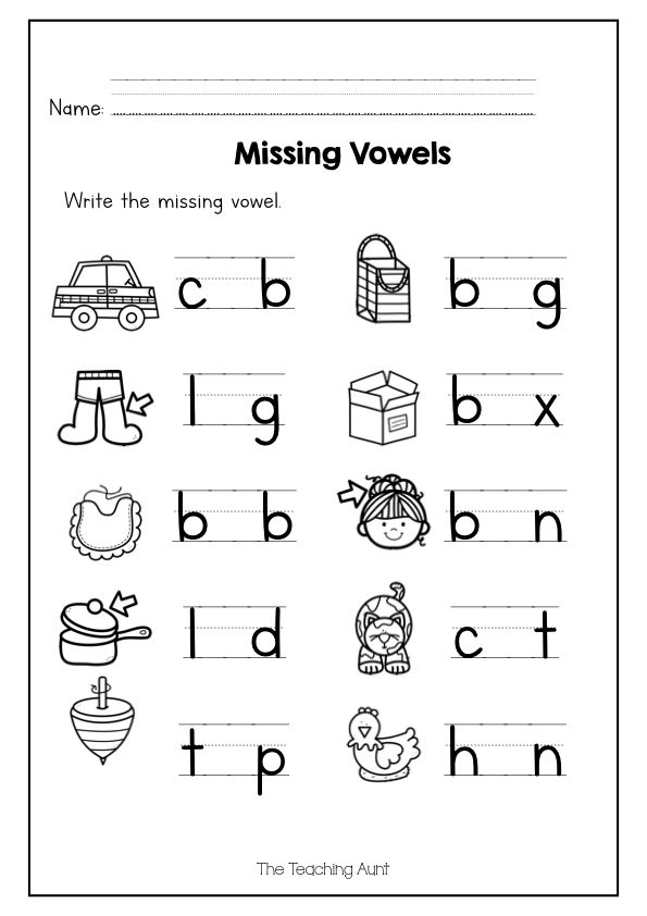 20 English Worksheets For Kindergarten Vowels