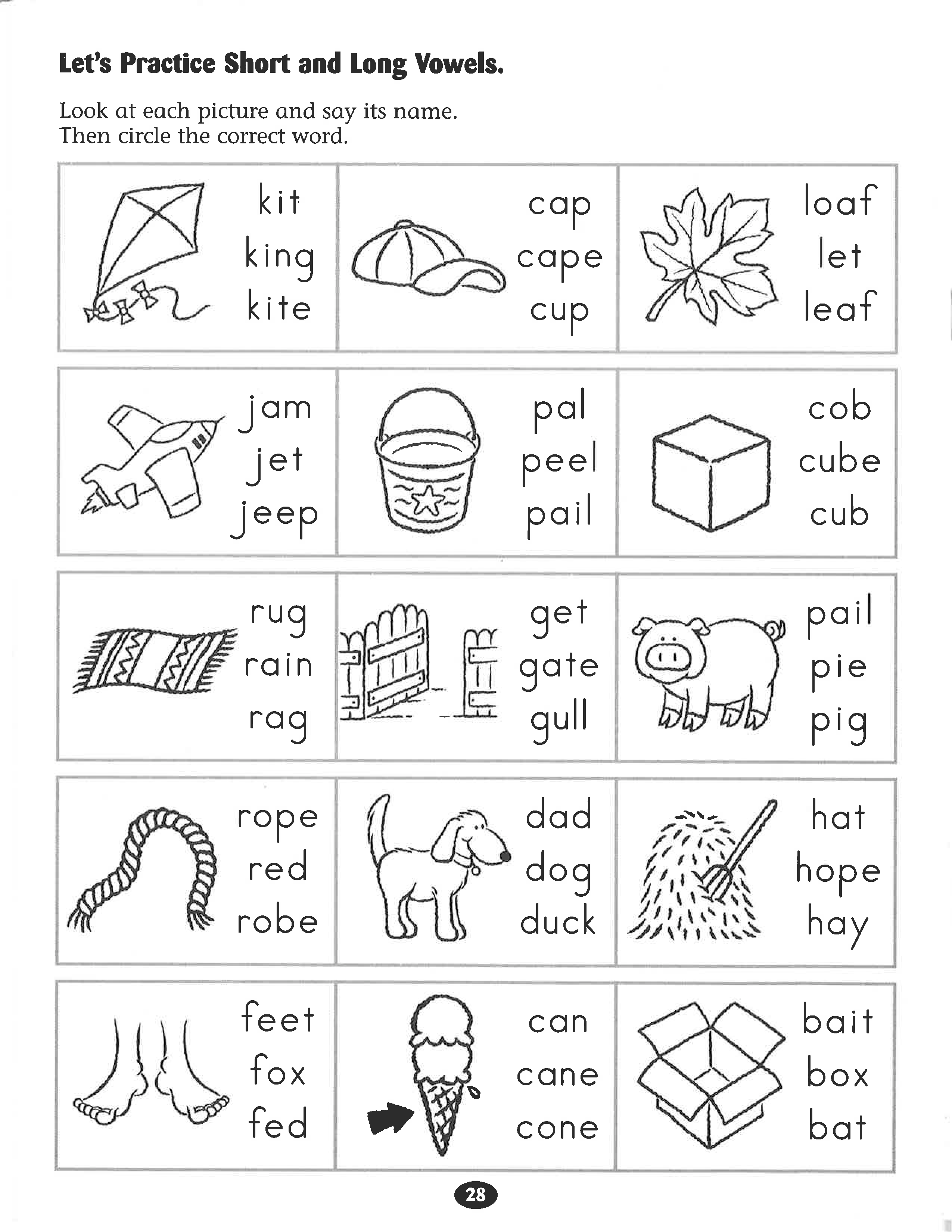 20 English Worksheets For Kindergarten Vowels