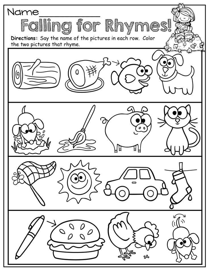 20 Kindergarten Rhyming Worksheets Free Printables