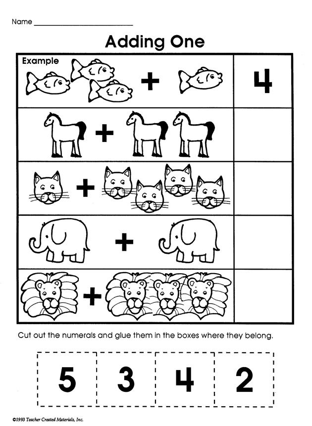 20 Maths Addition Worksheets Kindergarten Free