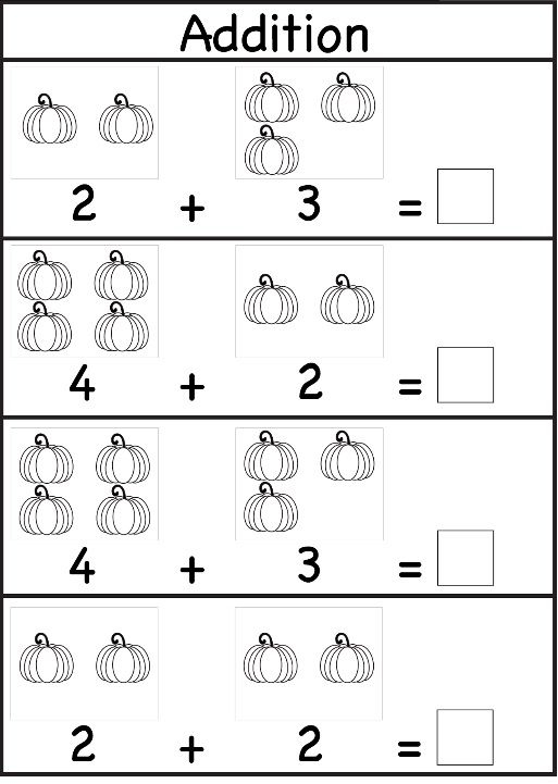 20 Worksheets Of Addition For Kids