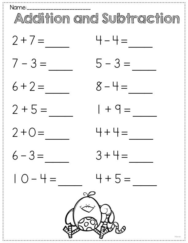 20 Worksheets Of Addition For Kids