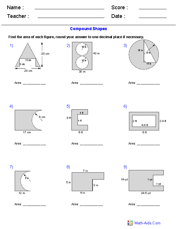 30 Area And Perimeter Worksheets Irregular Shapes