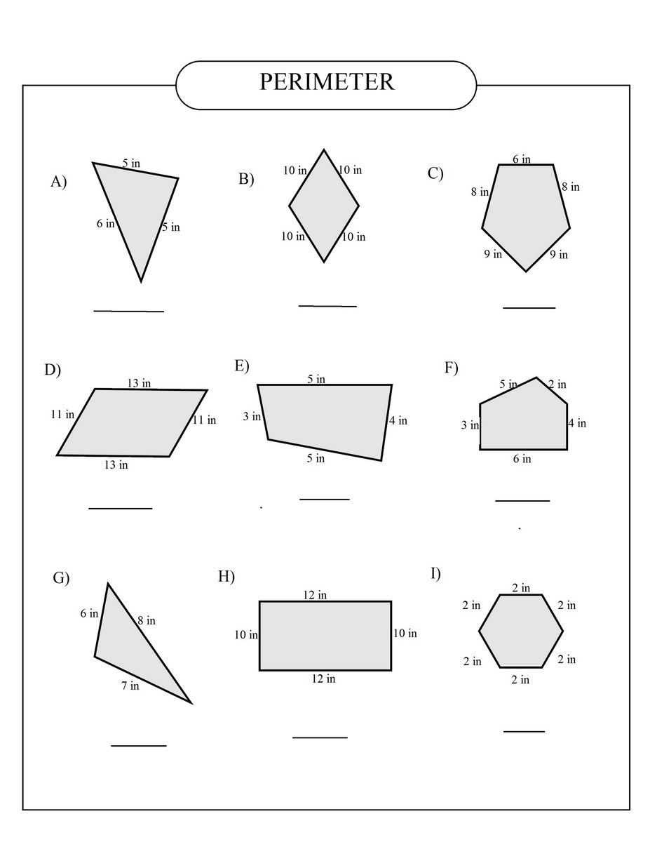 30 Area And Perimeter Worksheets Irregular Shapes