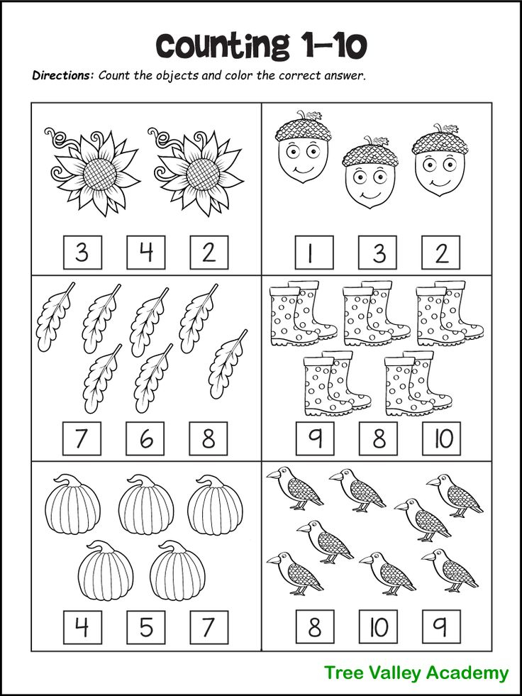 30 Autumn Math Worksheets For Kids