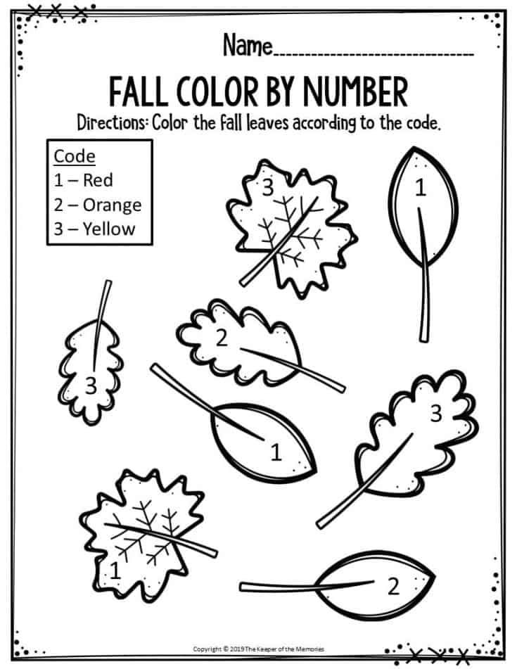 30 Autumn Math Worksheets For Kids