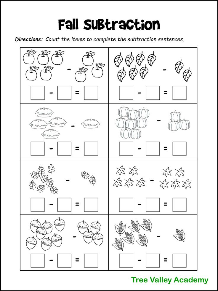 30 Autumn Math Worksheets For Kids