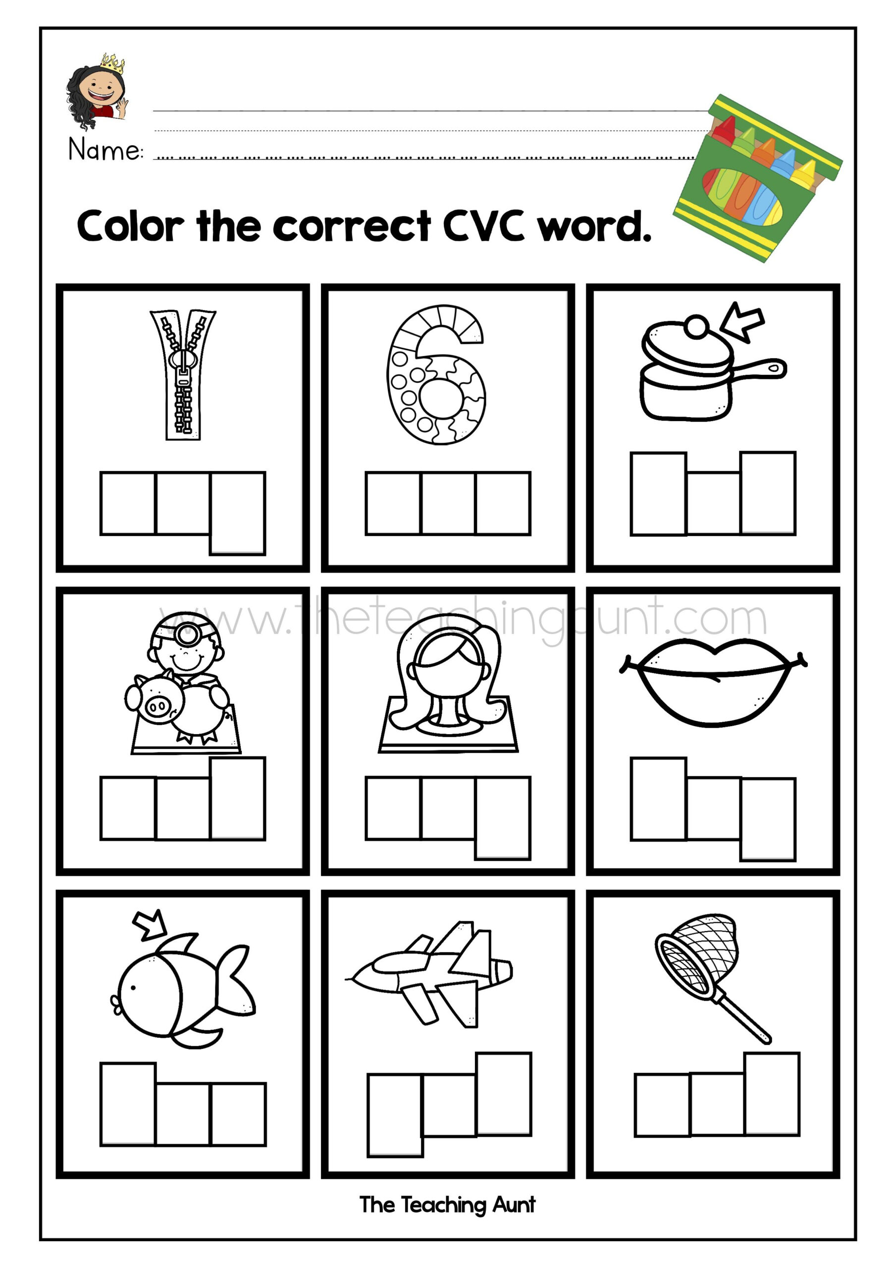 30 Cvc I Words Worksheets Kindergarten