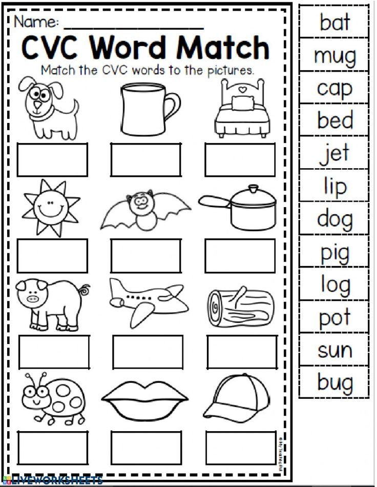 30 Cvc I Words Worksheets Kindergarten