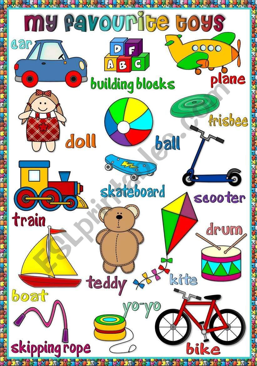 30 English Worksheets For Kindergarten Toys