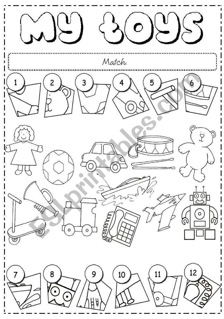 30 English Worksheets For Kindergarten Toys