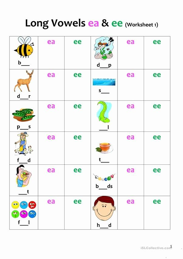 30 English Worksheets For Kindergarten Vowels