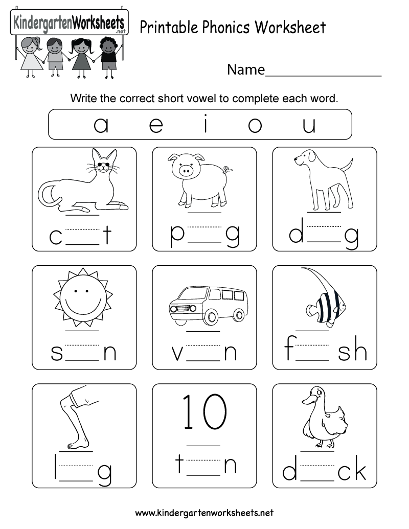 30 English Worksheets For Kindergarten Vowels