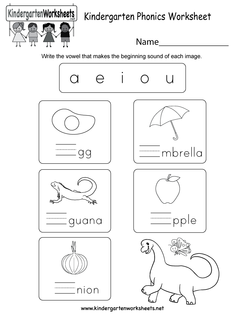 30 English Worksheets For Kindergarten Vowels