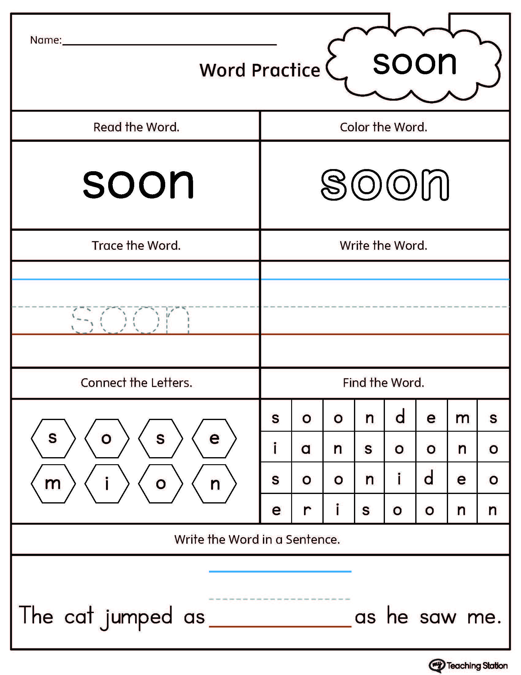 30 Kindergarten Worksheets Free Printables Sight Words Preschool