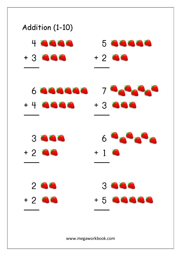 30 Maths Addition Worksheets Kindergarten Free