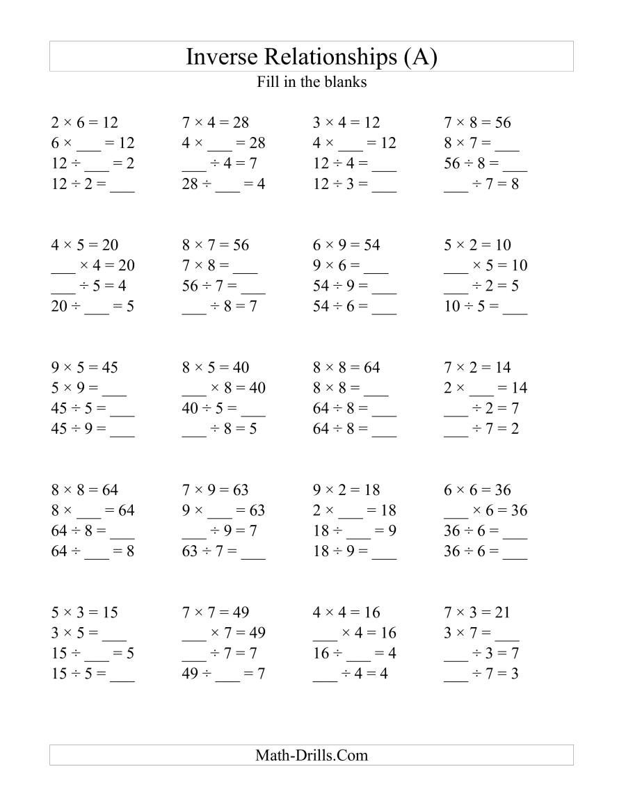 30 Multiplication And Division Worksheets Grade 2