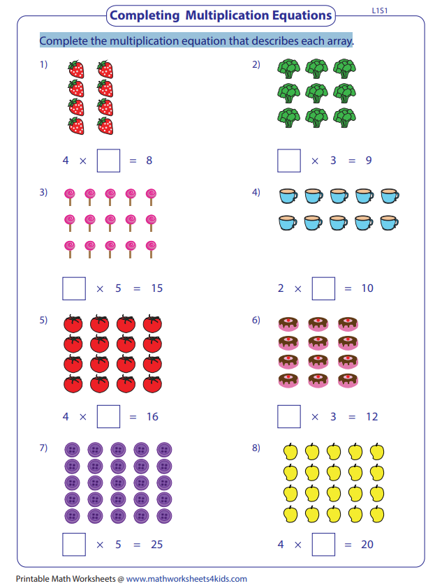 30 Multiplication And Division Worksheets Grade 2