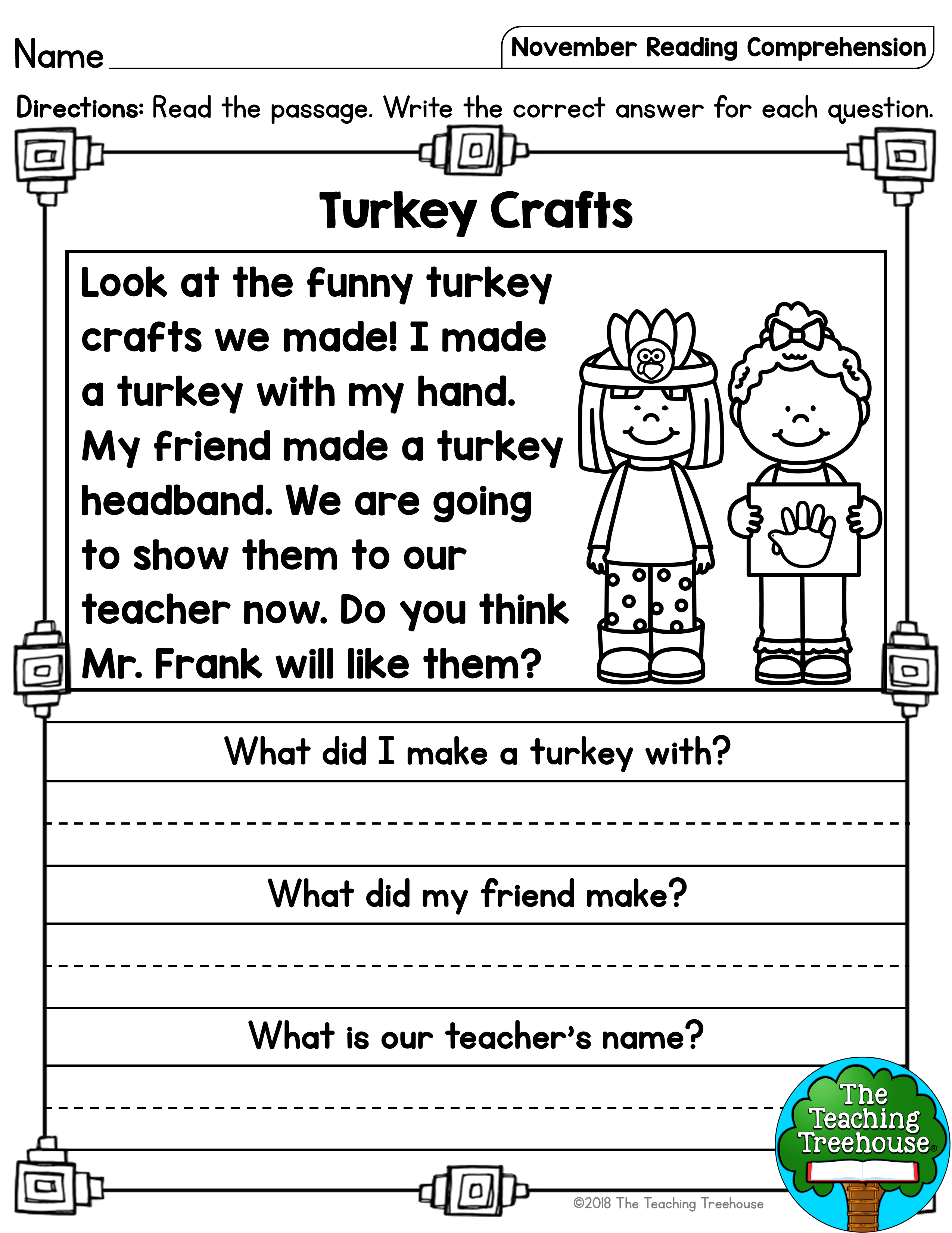 30 Reading Comprehension Worksheets Grade 1 Free Printable Kindergarten