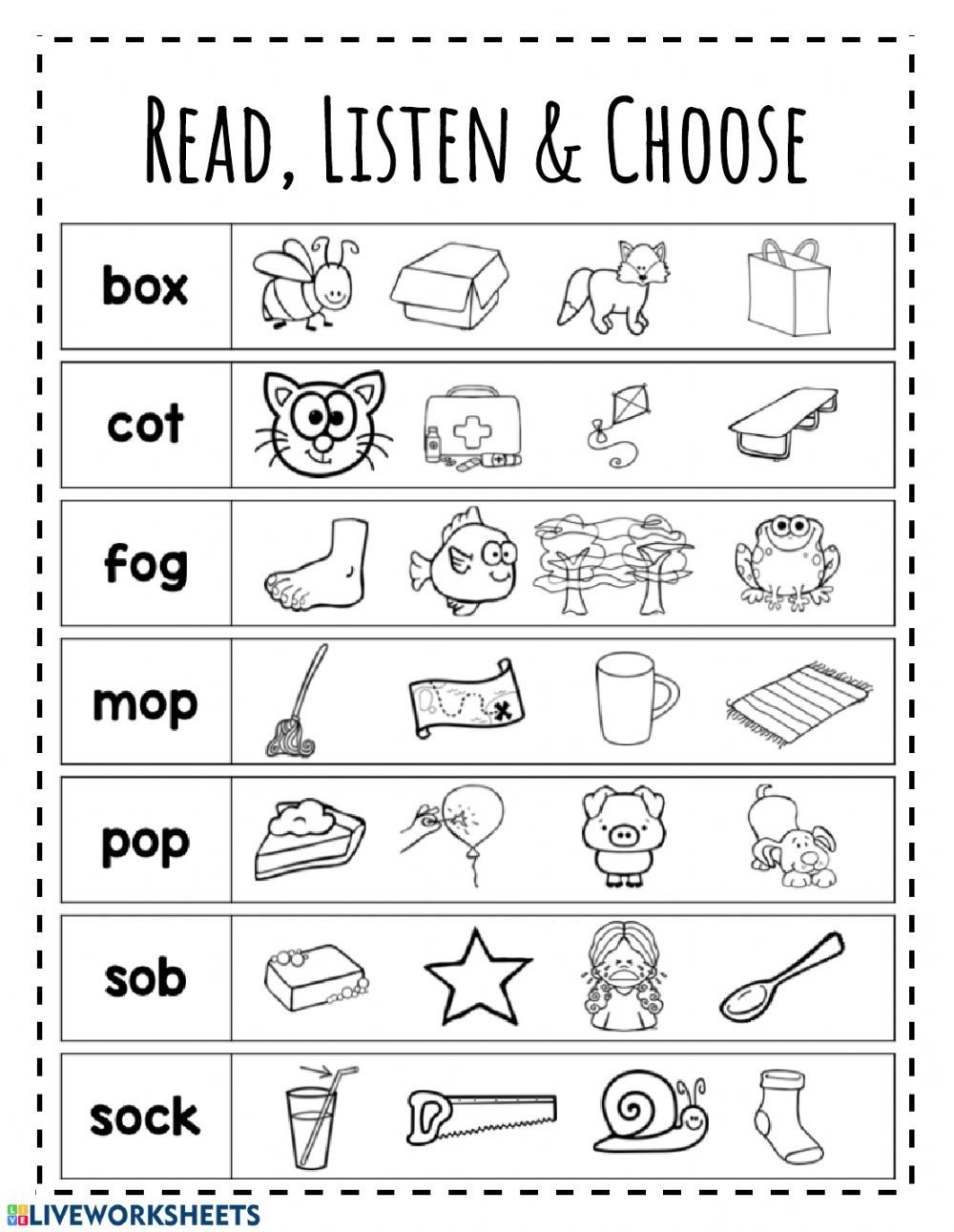 30 Short I Worksheets Kindergarten Free