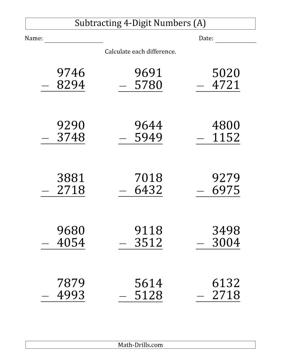 35 6 Digit Addition And Subtraction Worksheets