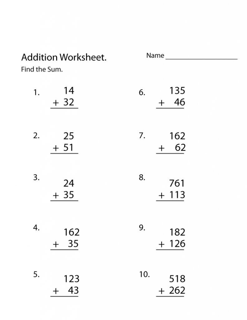 35 Addition Worksheets 3Rd Grade Regrouping