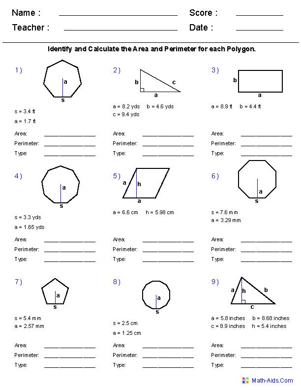 35 Area And Perimeter Worksheets Irregular Shapes