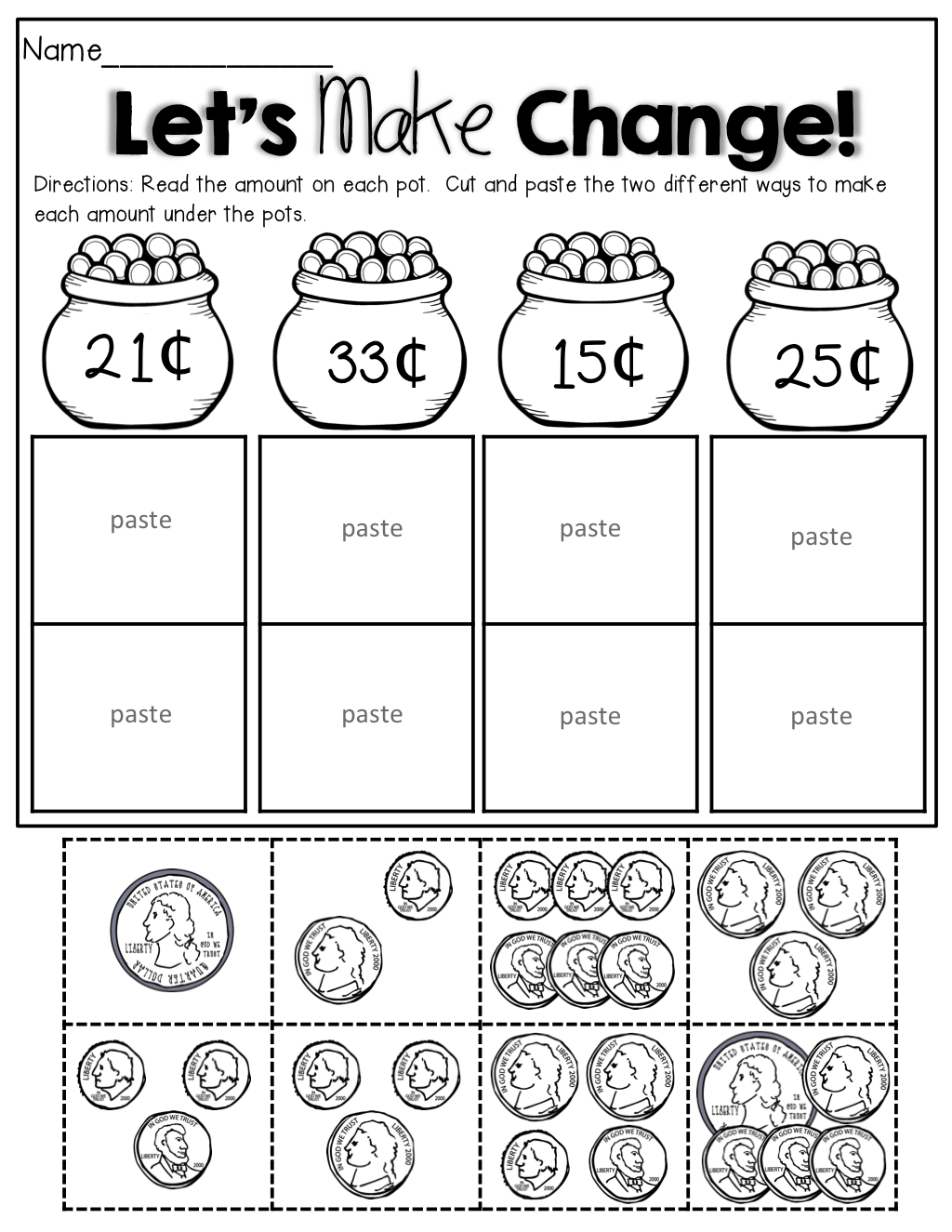 35 Cut And Paste Worksheets 4Th Grade