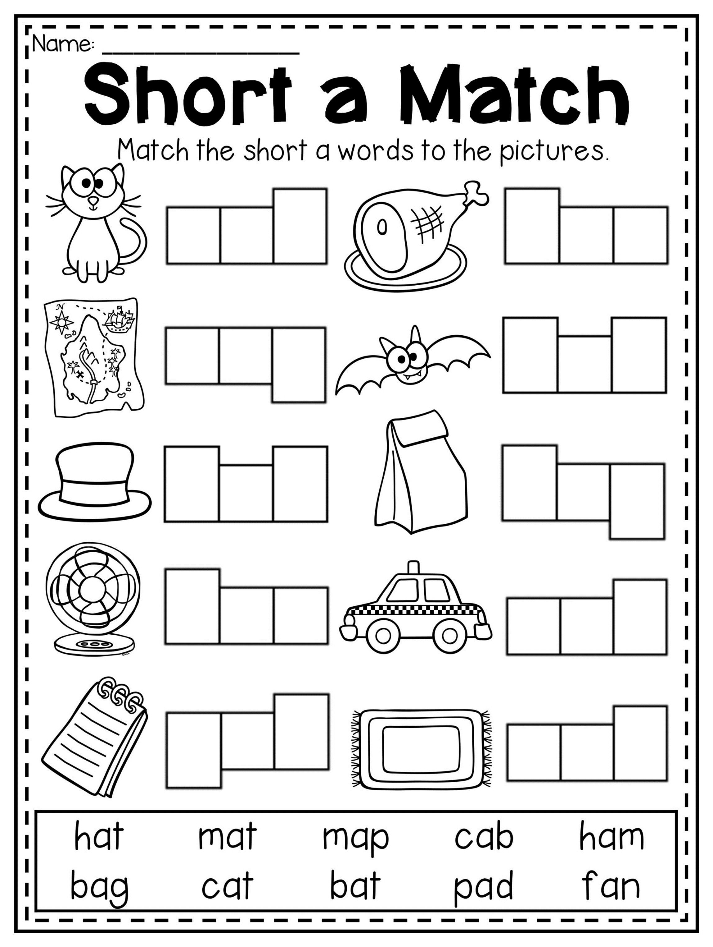 35 Cvc I Words Worksheets Kindergarten