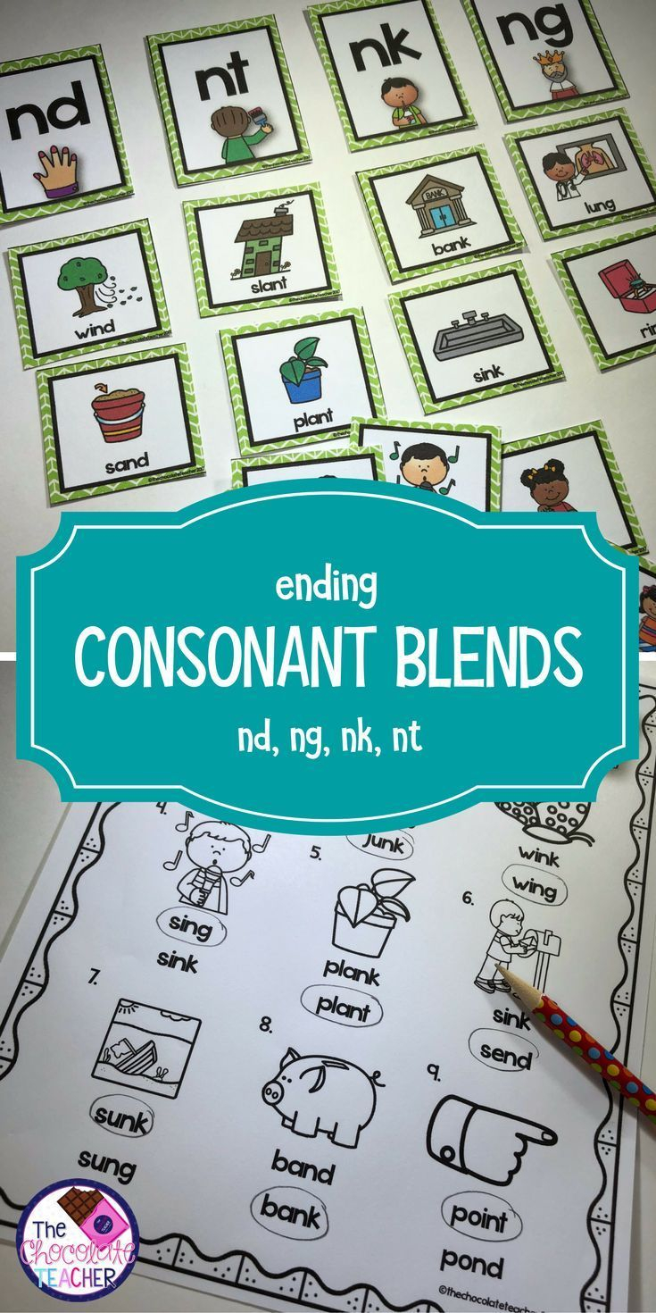 35 Ending Consonant Blends Worksheets Kindergarten