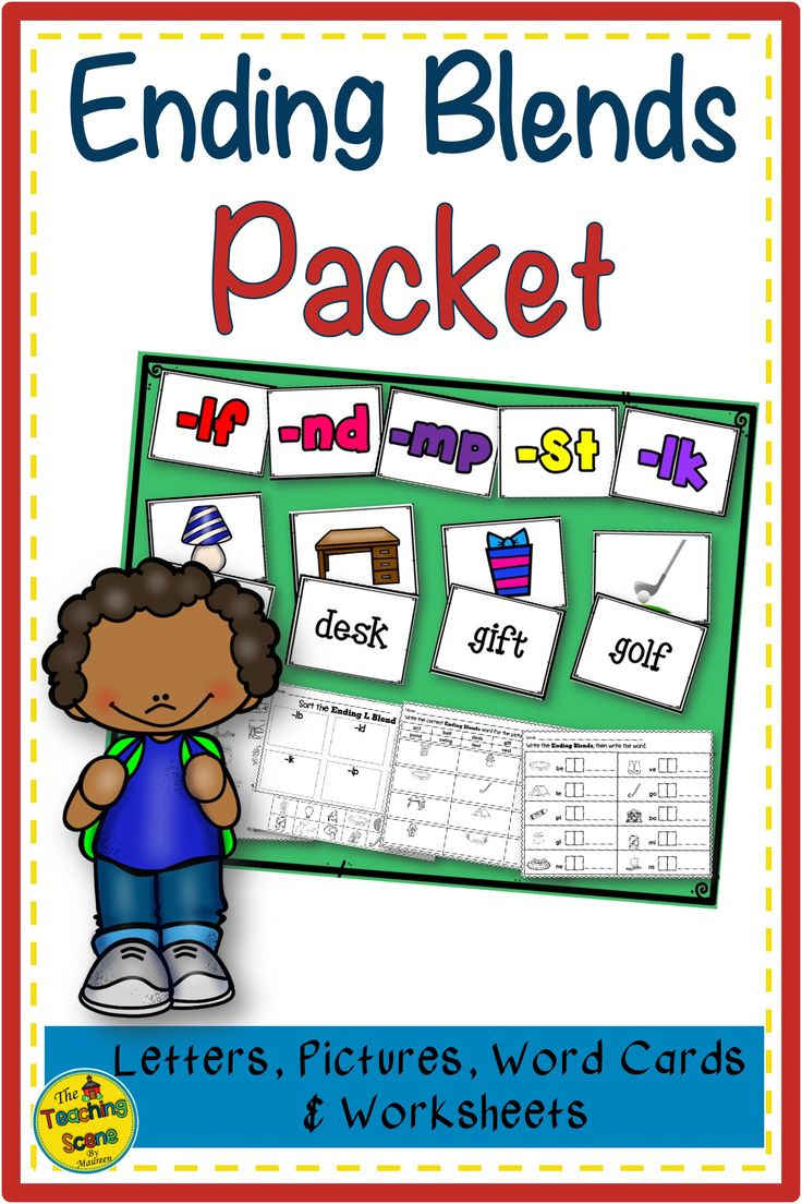 35 Ending Consonant Blends Worksheets Kindergarten