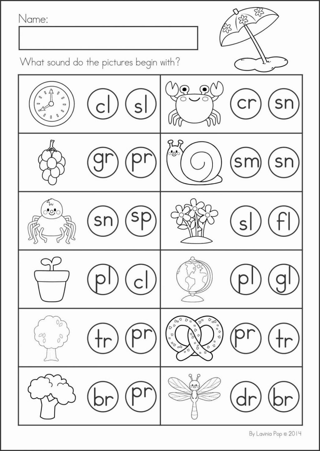 35 Ending Consonant Blends Worksheets Kindergarten