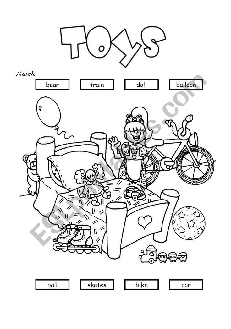 35 English Worksheets For Kindergarten Toys