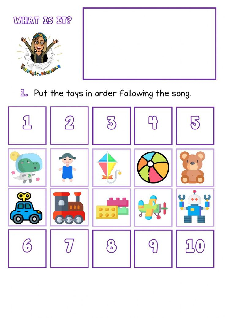 35 English Worksheets For Kindergarten Toys